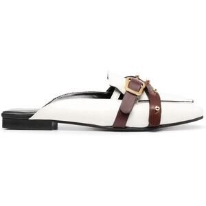 Dorothee Schumacher Chic Coolness College Mule Slide White Leather Flat …